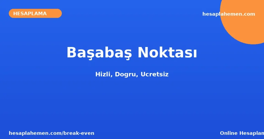Başabaş Noktası