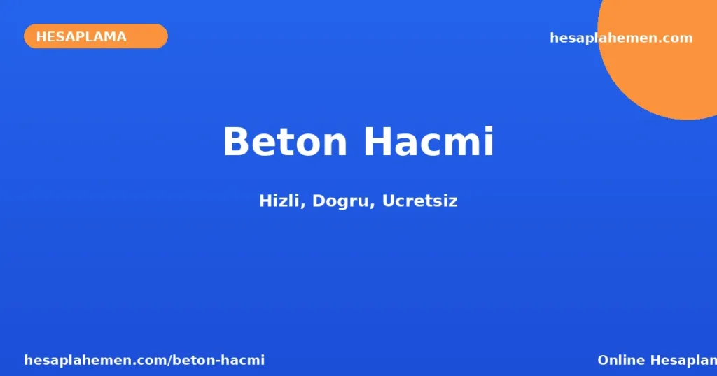 Beton Hacmi