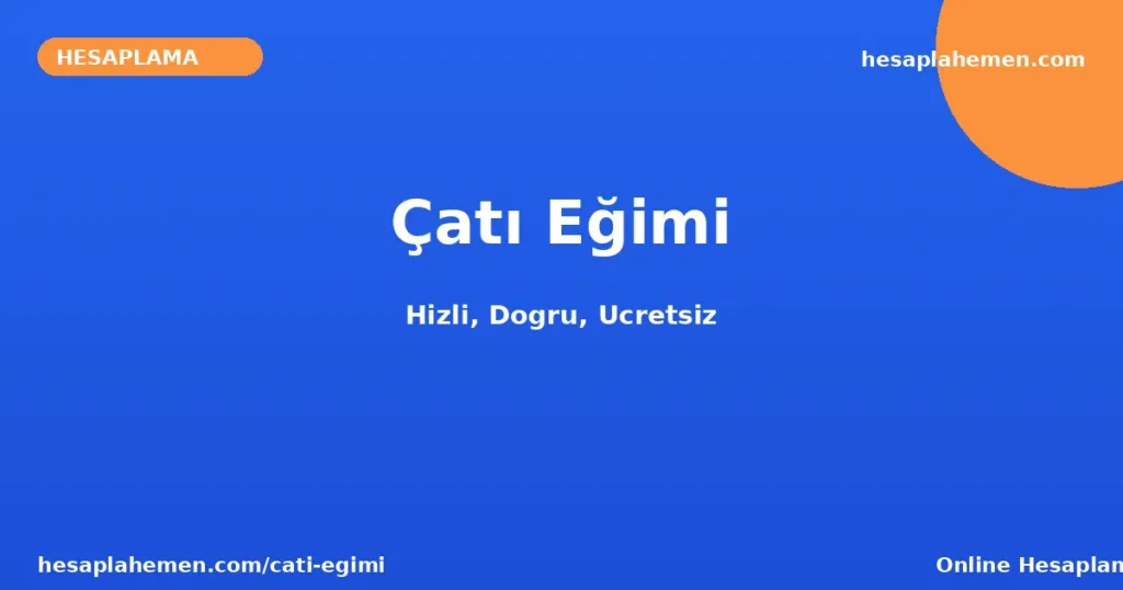 Çatı Eğimi