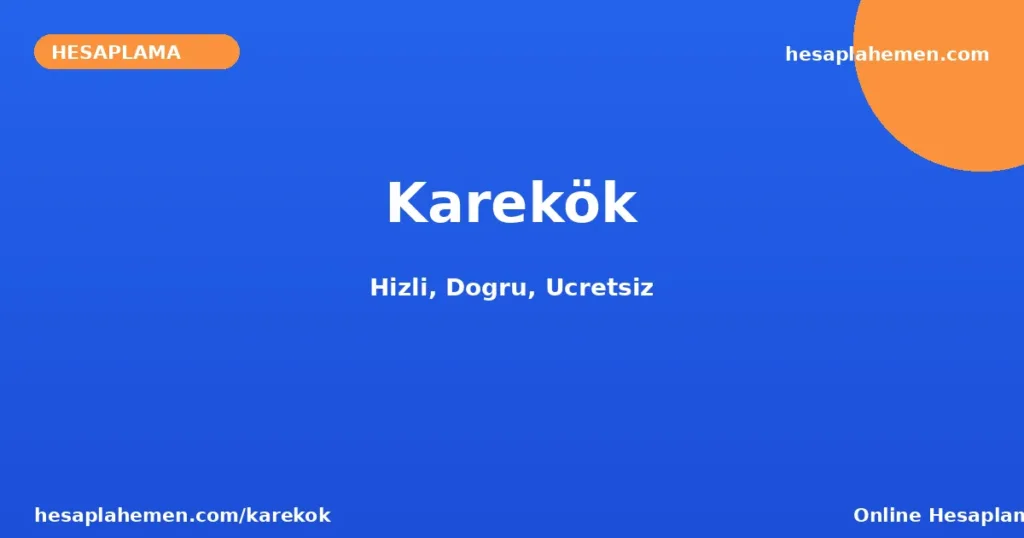 Karekök