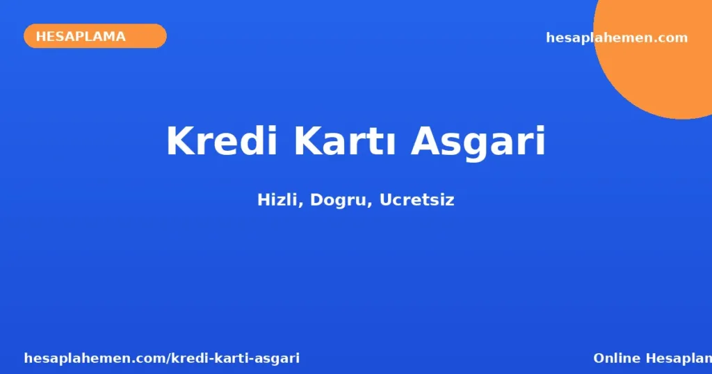 Kredi Kartı Asgari