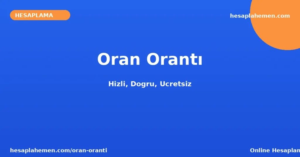 Oran Orantı