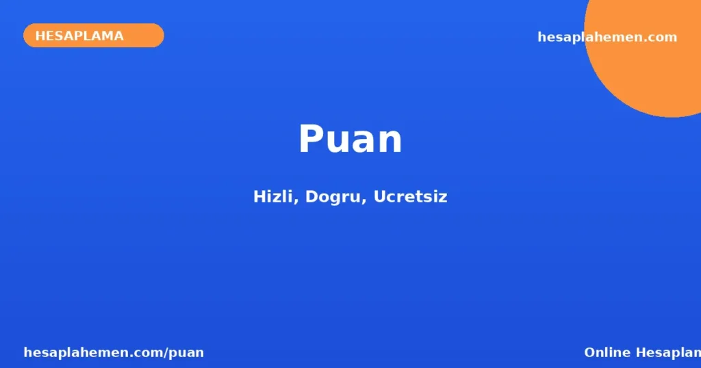 Puan Hesaplama