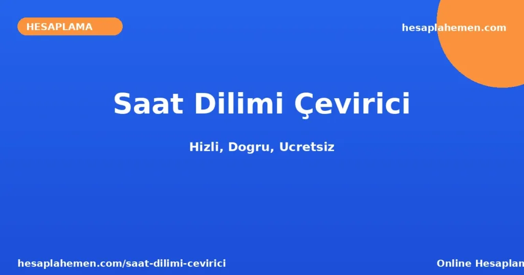 Saat Dilimi Çevirici