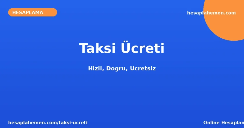 Taksi Ücreti
