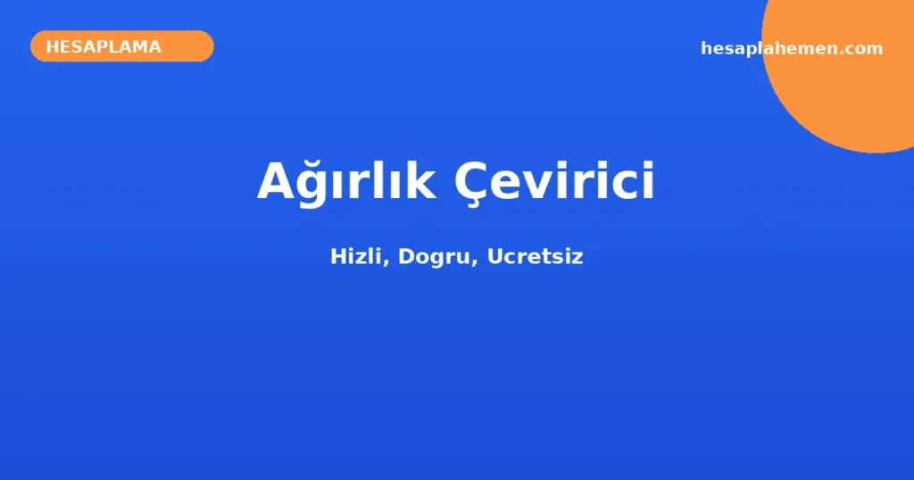 Ağırlık Çevirici